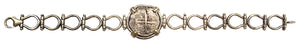Spanish Cob Two Reales Dated 1741 Coin Bracelet