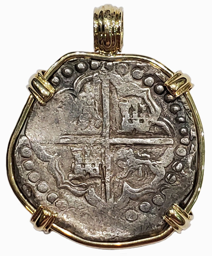 Portobello Treasure Hoard Cob Four Reales Circa 1600's Coin Pendant
