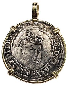 Henry VIII of England Groat Circa 1509-1547 Coin Pendant