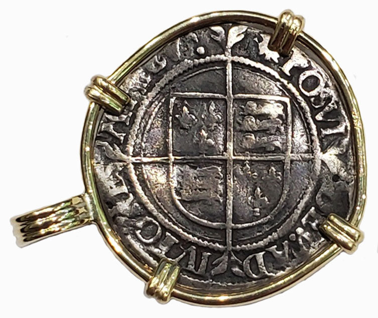 Elizabeth I of England Sixpence Circa 1558-1603 Coin Pendant