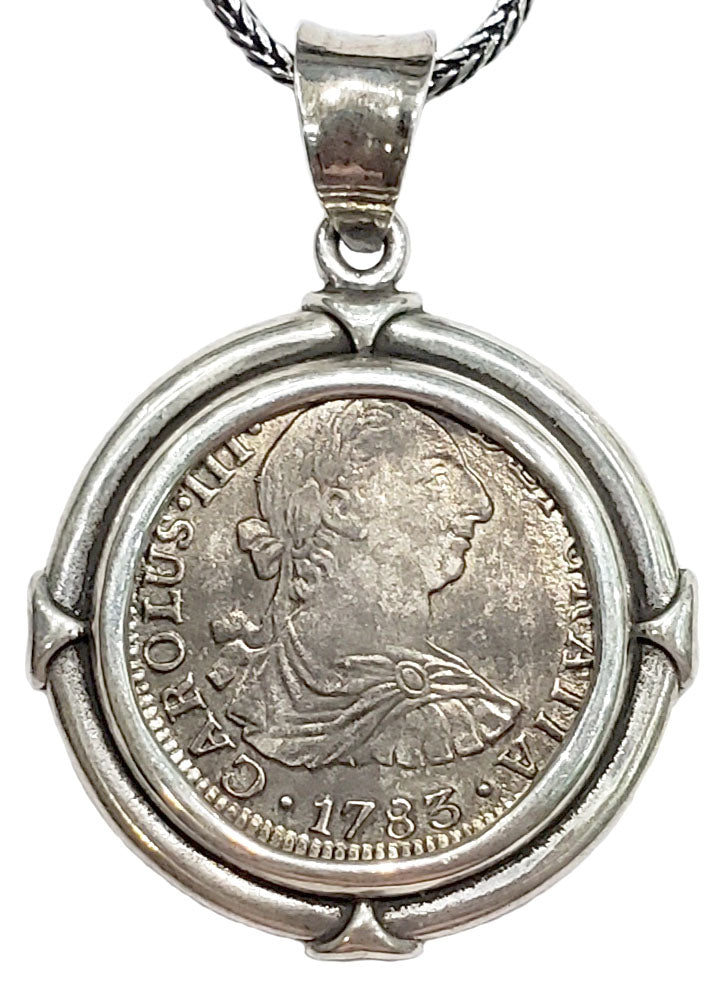 El Cazador Shipwreck Spanish Two Reales Dated 1783 Coin Pendant