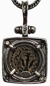"Widow's Mite" Judean Bronze Lepton Circa 103-76 BC Coin Pendant