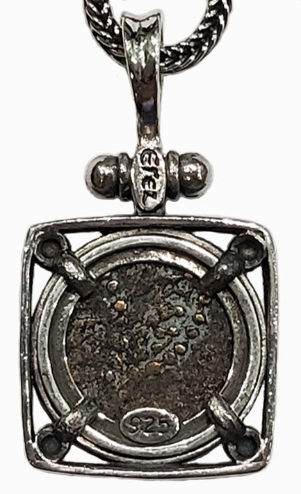 Judean Bronze Lepton "Widow's Mite" Circa 103-76 BC Coin Pendant