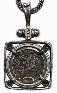 Judean Bronze Lepton "Widow's Mite" Circa 103-76 BC Coin Pendant