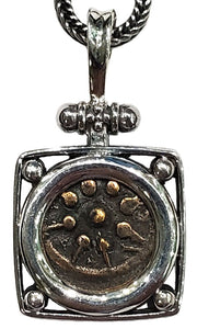 Judean Bronze Lepton "Widow's Mite" Circa 103-76 BC Coin Pendant