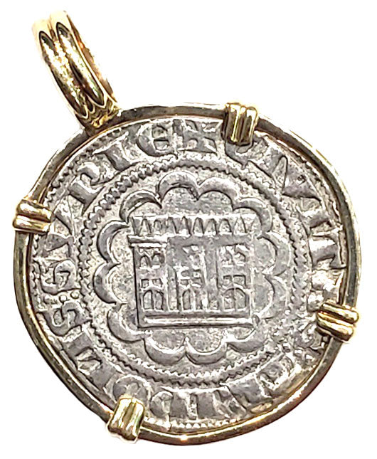 Italian Silver Denier Circa 1274-1287 AD Coin Pendant