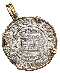 Italian Silver Denier Circa 1274-1287 AD Coin Pendant
