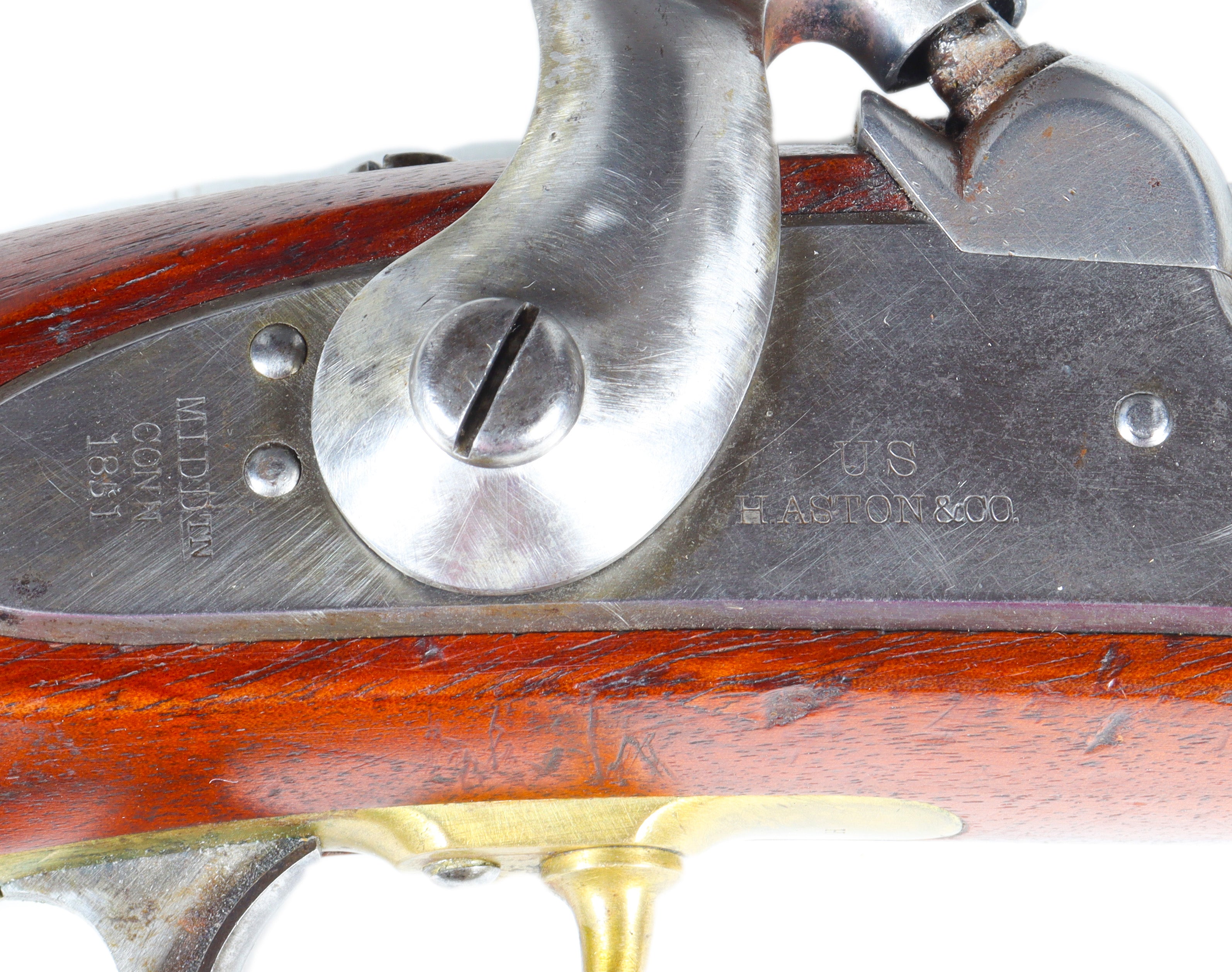 H. Aston & Co. US Model 1842 Percussion Cap Pistol Dated 1851