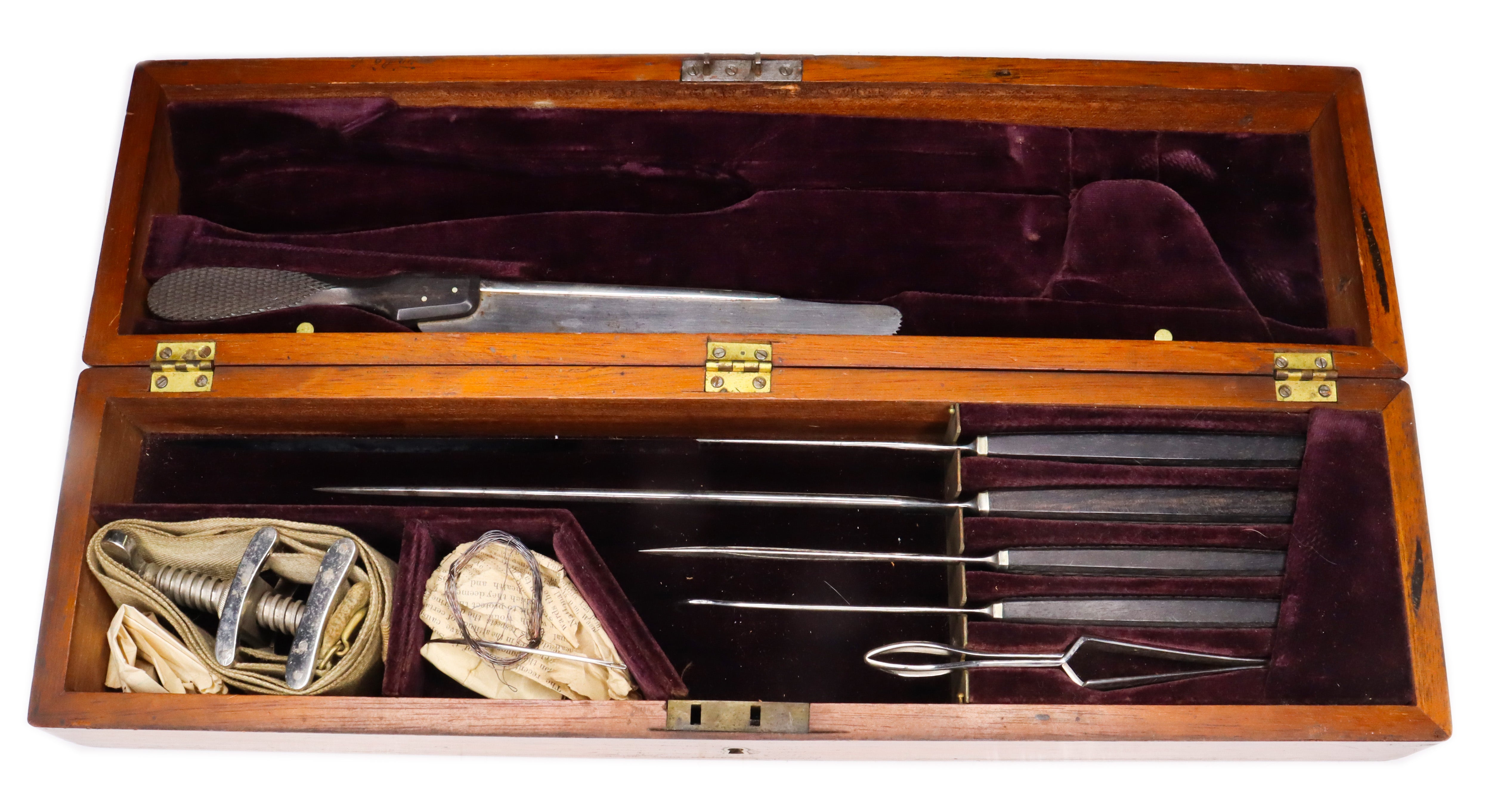 Post Civil War Medical Amputation Set Made in Pittsburgh by Feick Brothers