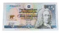 Jack Nicklaus Autographed Scottish 5 Pound Note - PSA Authenticated