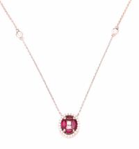 0.60 tcw Rubies and Diamonds Necklace