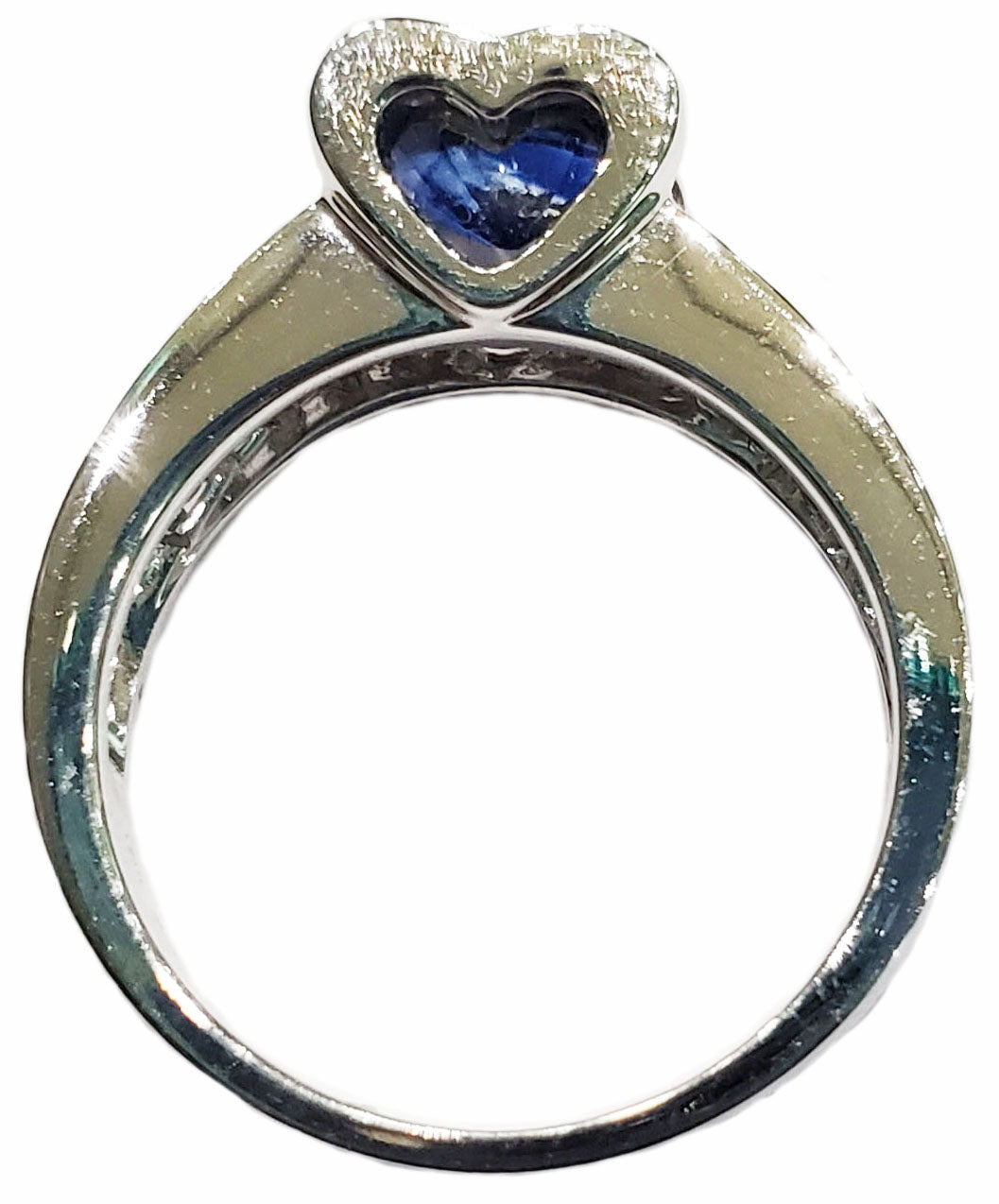 2.08 tcw Ceylon Sapphire and Diamond Ring