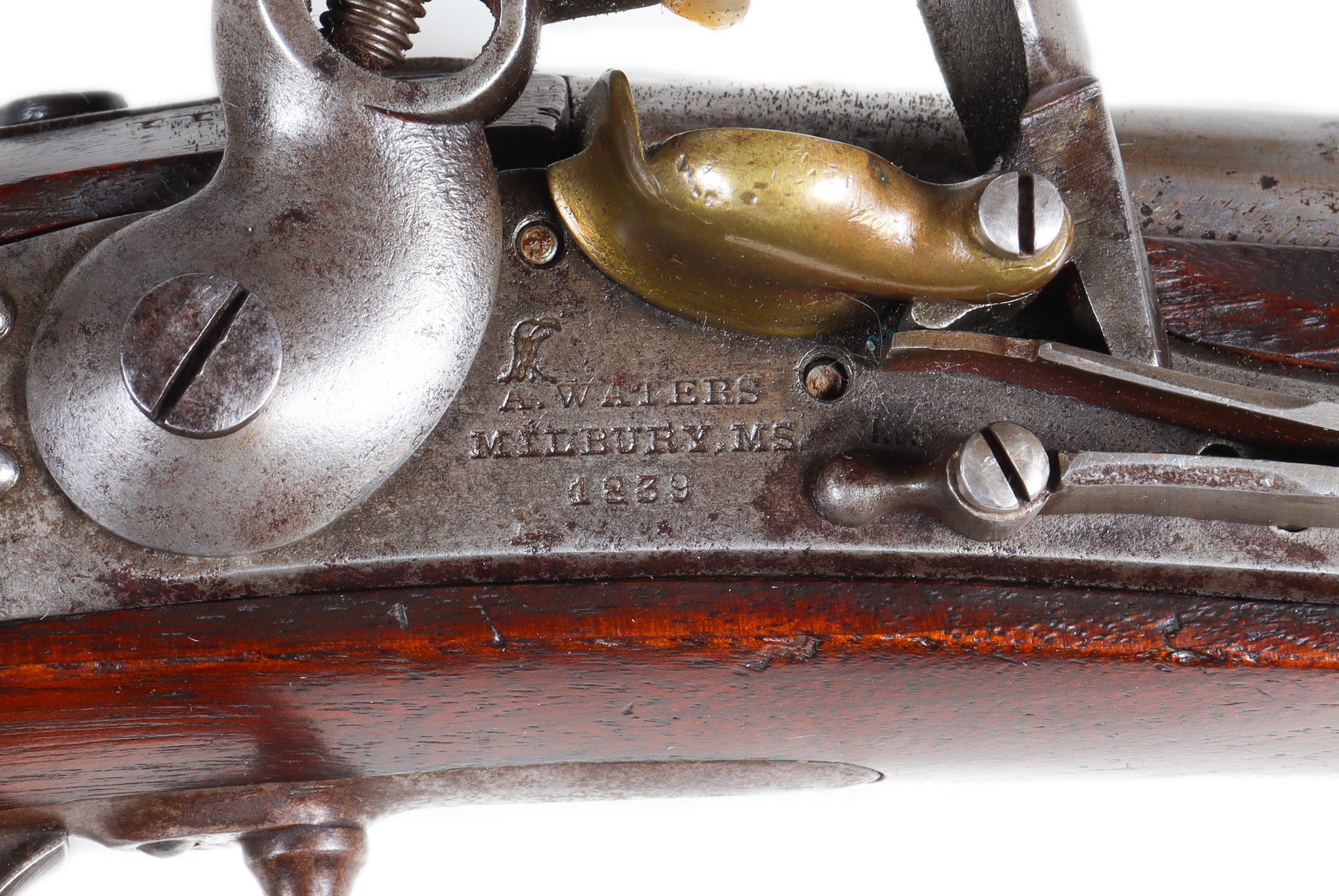 Asa Waters, Massachusetts -  Model 1836 U.S. Flintlock Pistol Dated 1839
